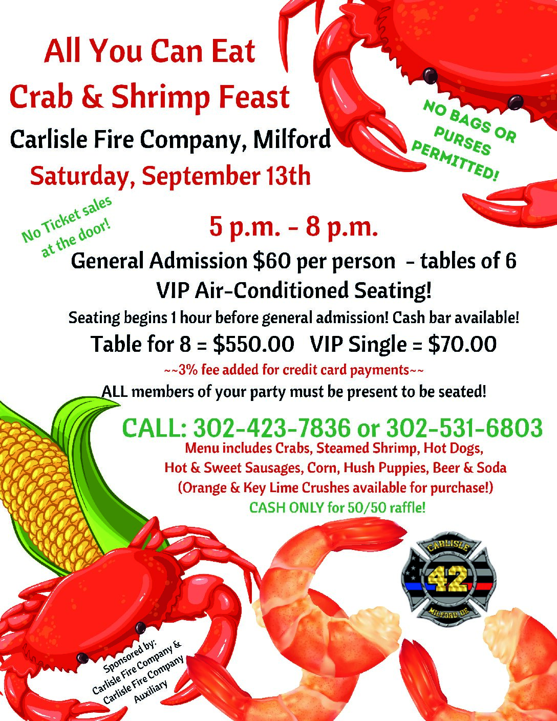 2025 Crab Feast Flyer